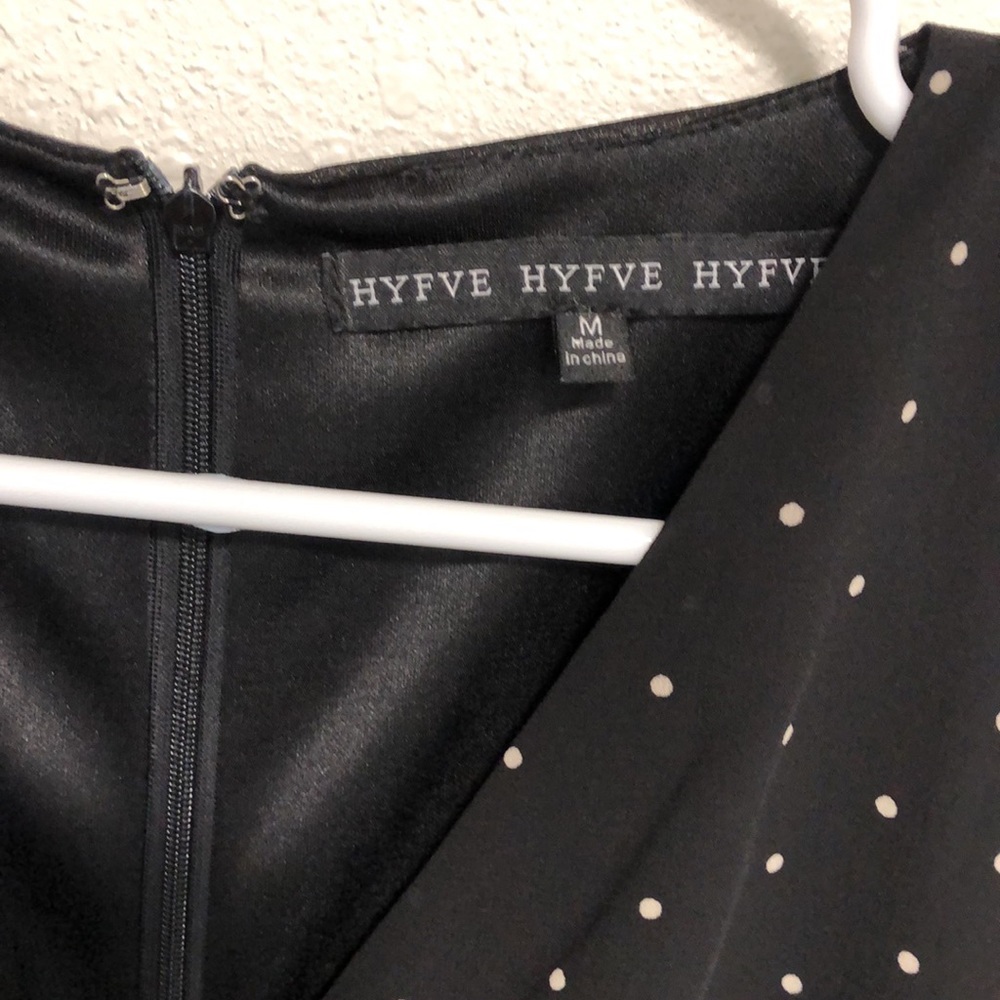 NWT HYFVE black and white polka dot dress! Size M - Picture 3 of 7
